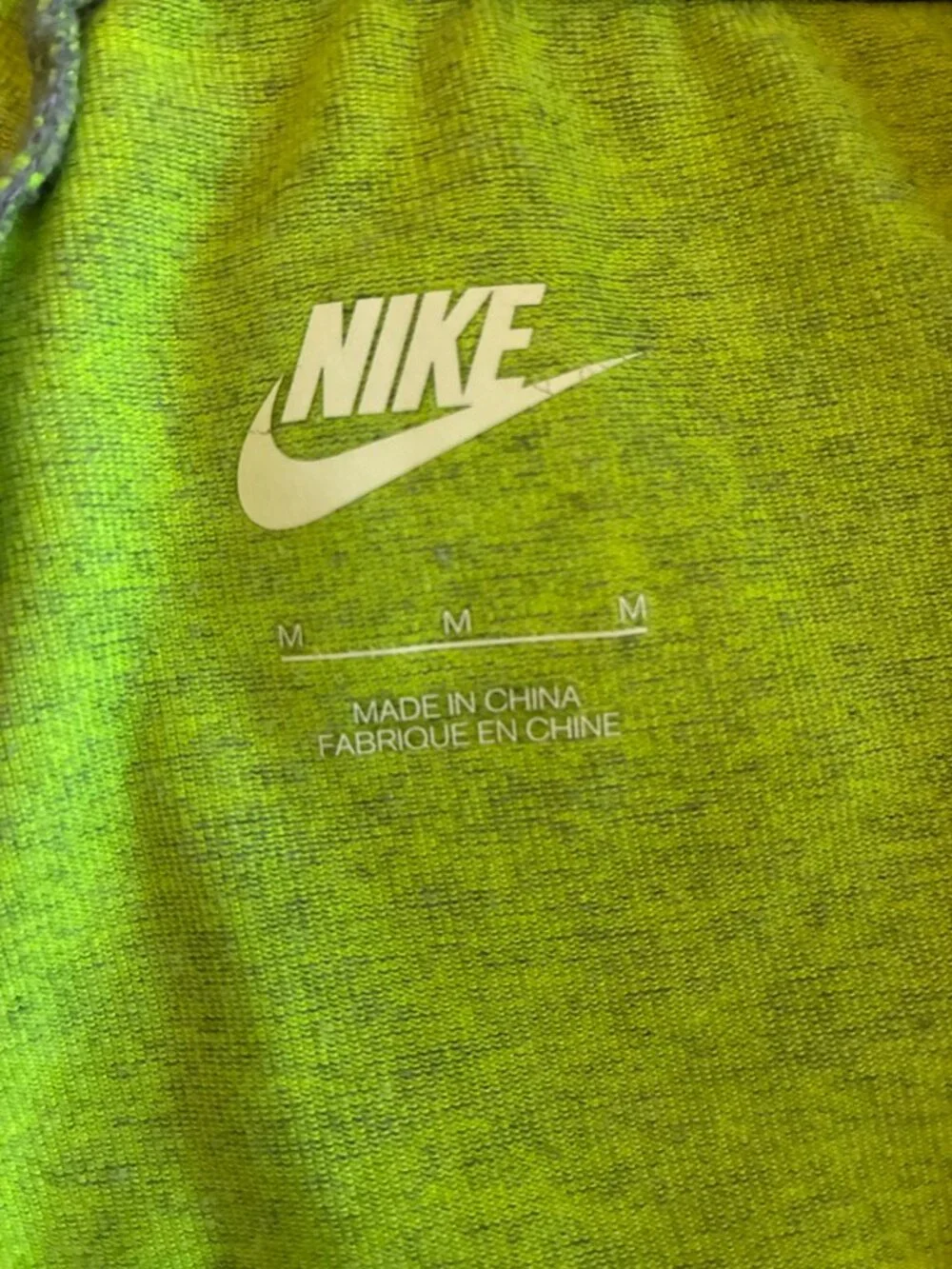 Nike Girls Gray Just Do It Neon Logo Leggings Medium